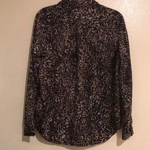 Leopard print long sleeve shirt
